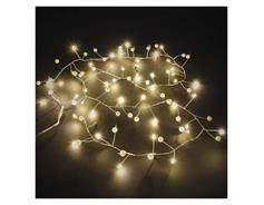 EMOS LED girlanda – perly, 1,2 m, 3x AA, vnitřní, teplá bílá, časovač