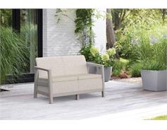 Keter Zahradní nábytek Keter Scandi dousedadlová pohovka béžovo šedá