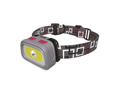 CREE LED + COB LED čelovka P3531, 330 lm, 65 m, 3× AAA