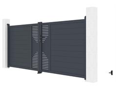G21 Brána G21 Marion 350x158 cm dvoukřídlá, antracitová