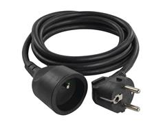 EMOS Prodlužovací kabel 1,5 m / 1 zásuvka / černý / PVC / 1 mm2