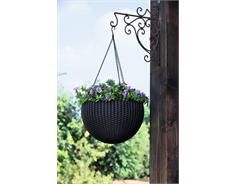 Keter Květináč Keter Hanging Sphere grafitový