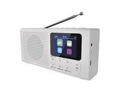 EMOS Přenosné rádio s Bluetooth, DAB / DAB+ / FM, bílé